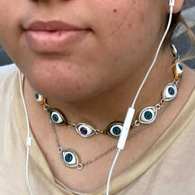 blue eye necklace